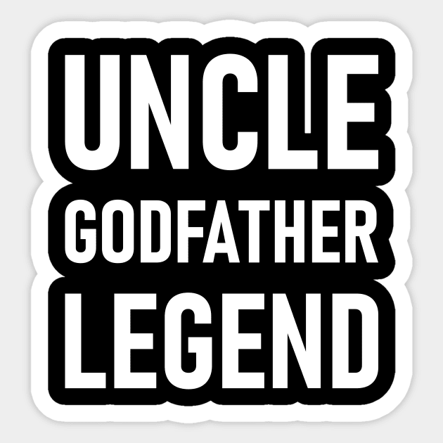 Uncle Godfather Legend Sticker by Lasso Print